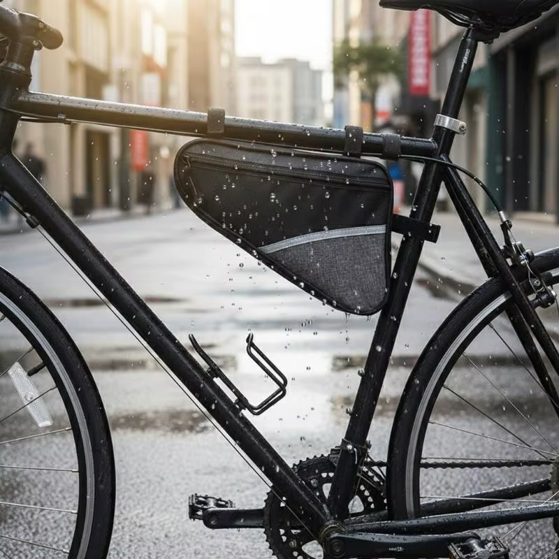 Sac de vélo triangulaire étanche de 1 L pour cadre avant