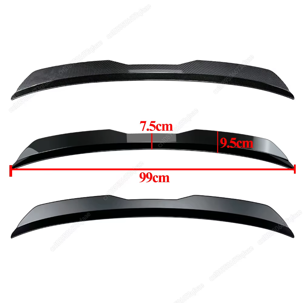 Pour Renault Clio MK5 Clio 5 2019-2025 hayon voiture bouchon de becquet arrière coffre arrière botte toit lèvre Spoiler réglage Bodykit noir brillant