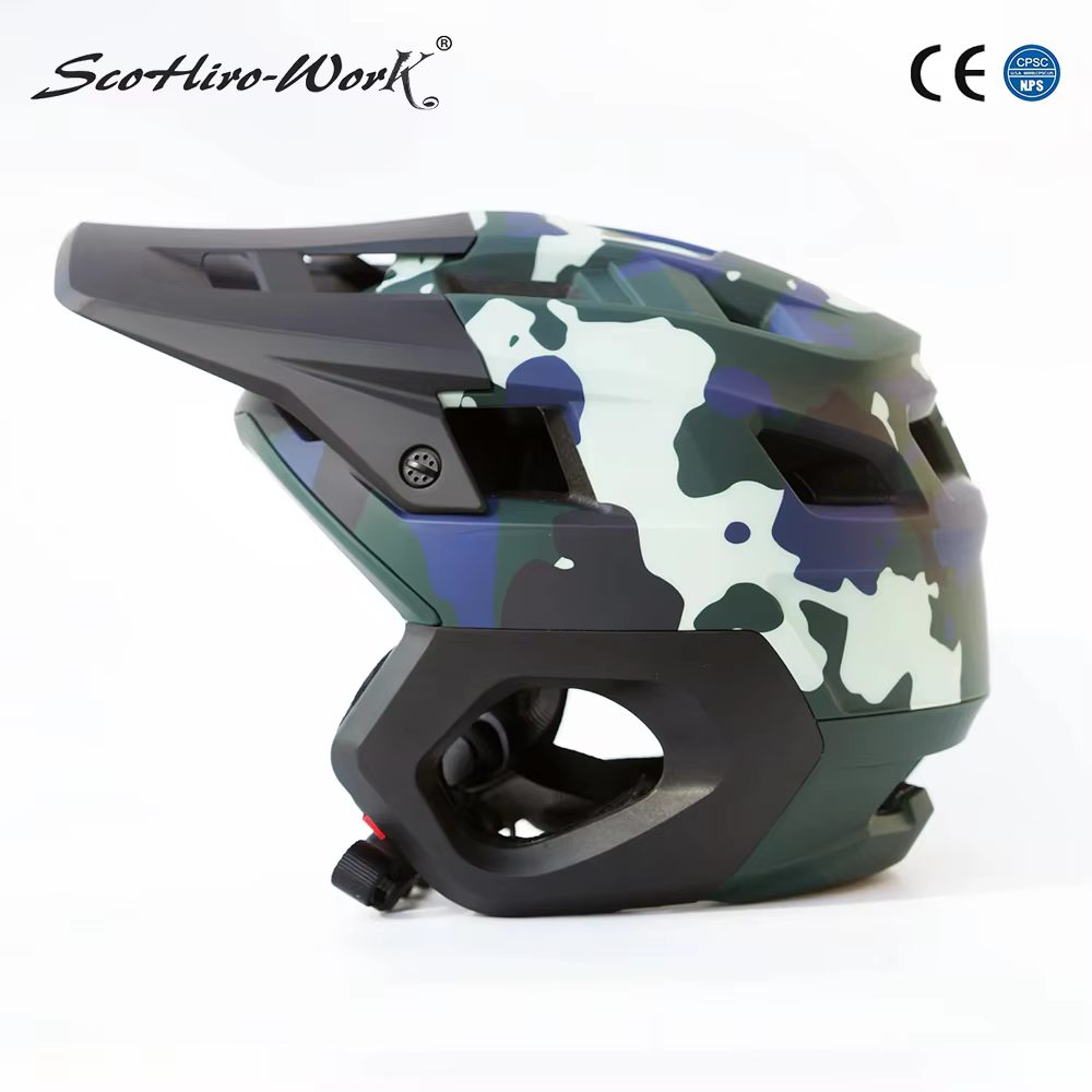 Nouveau casque de vélo 3/4 vtt demi-visage