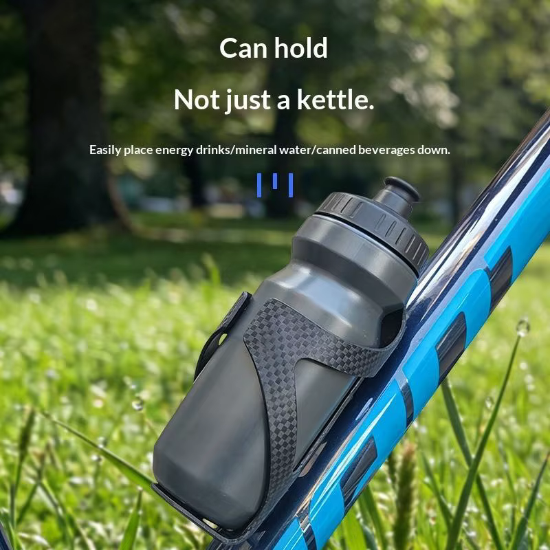 Porte-bouteille d'eau en plastique et fibre de carbone pour vélo de route et VTT