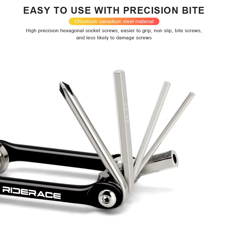 RIDERACE vélo multi outil 16 en 1 Portable séparateur de chaîne coupe CR-V acier clé hexagonale Allen tournevis outils