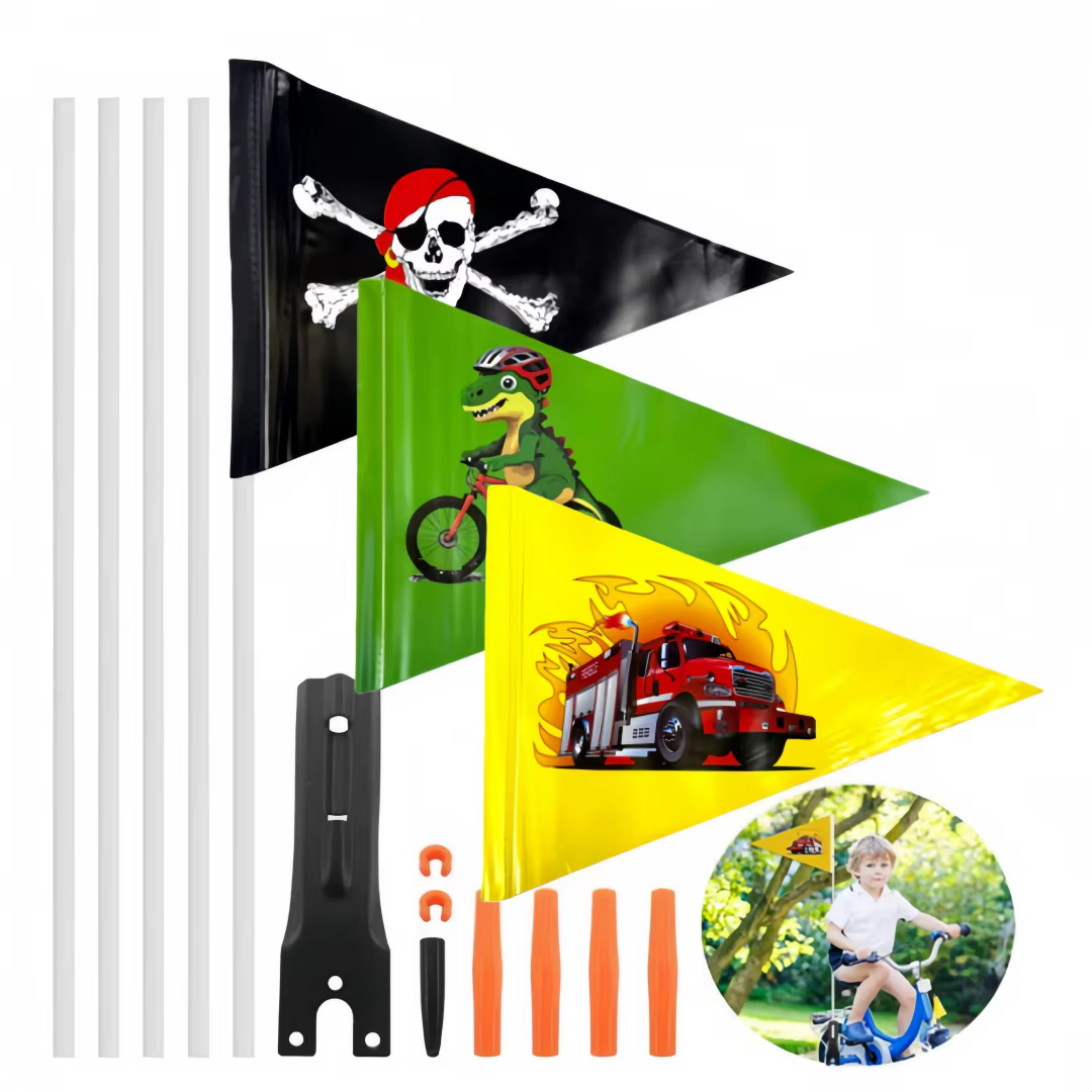 Drapeau de vélo réglable en hauteur