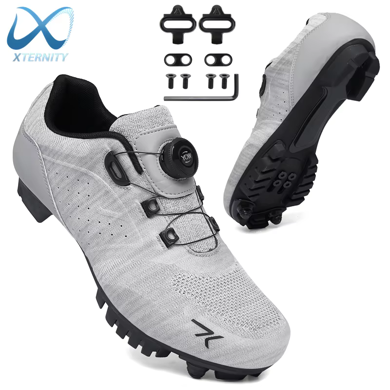 Grande taille 49 chaussures de cyclisme hommes respirant vtt taquet