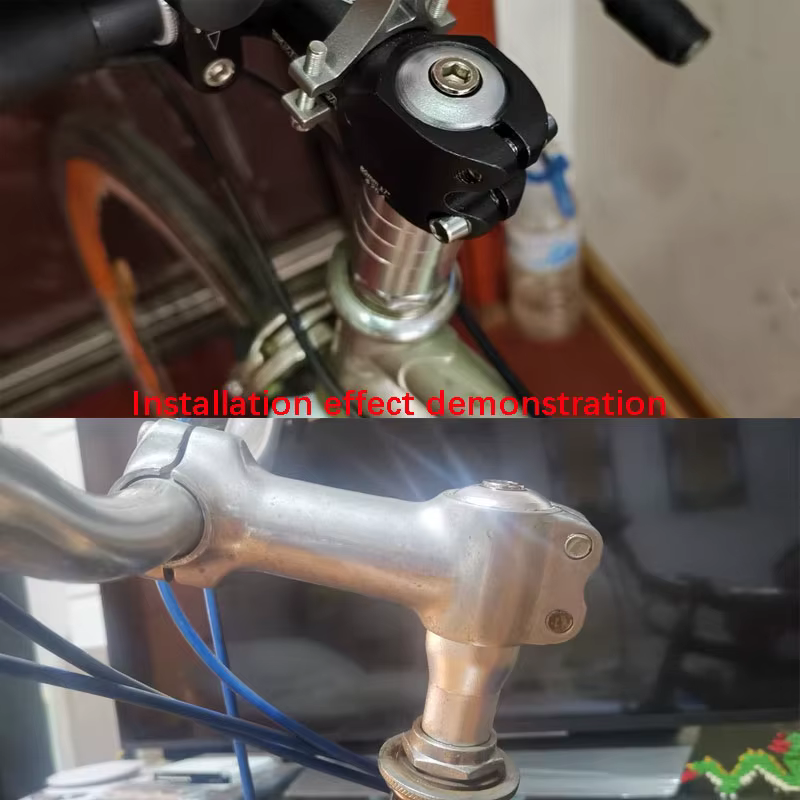 Nouveau【Prolongateur de tige de fourche de vélo 22,2 mm en alliage d'aluminium, adaptateur de rehausseur de tige de vélo de route et de montagne pour tube de direction sans filetage】
