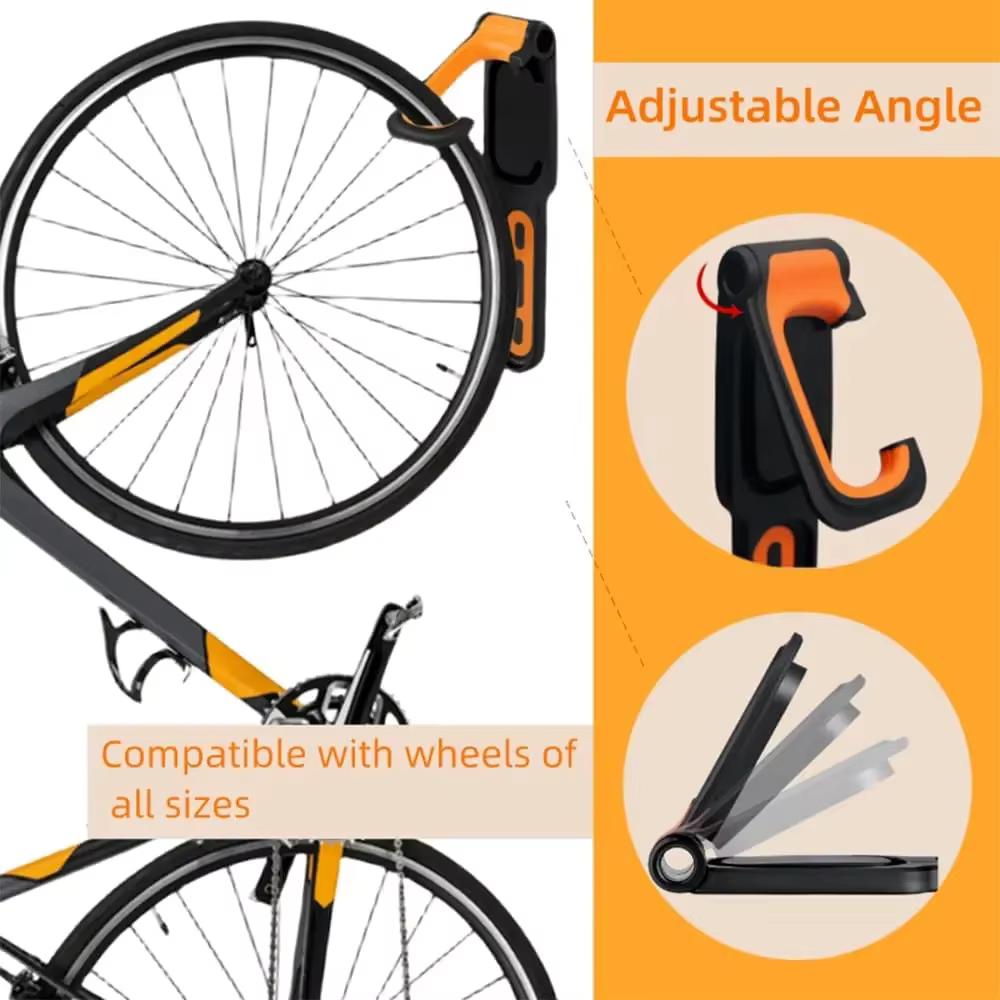 Support mural T1 pour vélo de route et VTT
