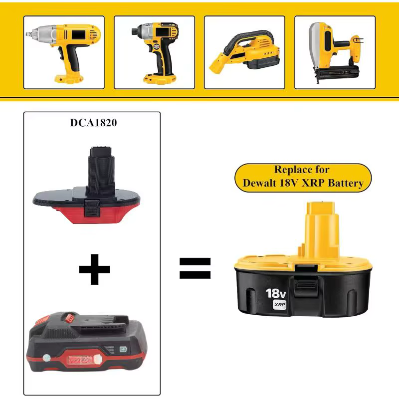 Pour adaptateur Parkside vers Dewalt pour Parkside 20V remplacer vers Dewalt 18V accessoires de convertisseur de perceuse électrique ( Adaptateur uniquement)