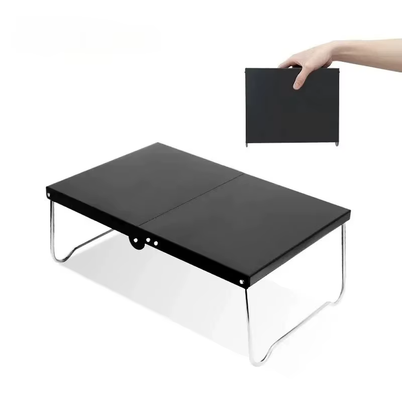 Table pliante de camping de petite taille, tables de pique-nique d'extérieur en alliage d'aluminium léger, bureau de café pliable pour la randonnée et la pêche