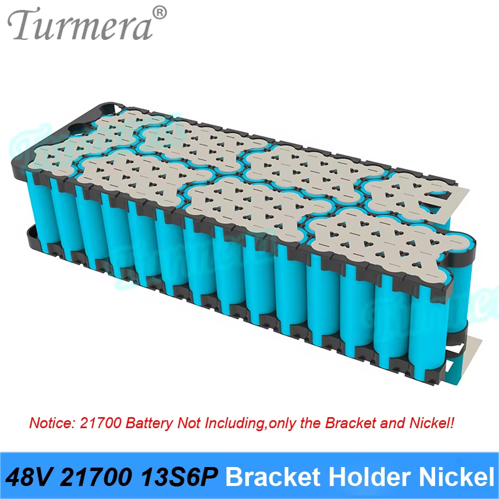 Turmera 48V 52V 60V 21700 support de batterie de vélo électrique avec Nickel 13S6P 13S7P 13S8P 14S6P 14S7P 16S6P