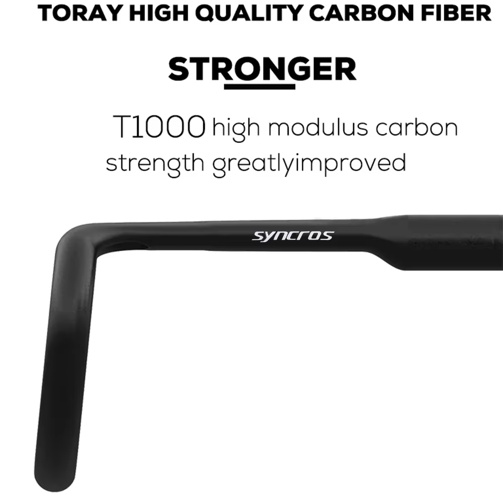 Guidon de vélo de route en carbone 260g Aero Comfort
