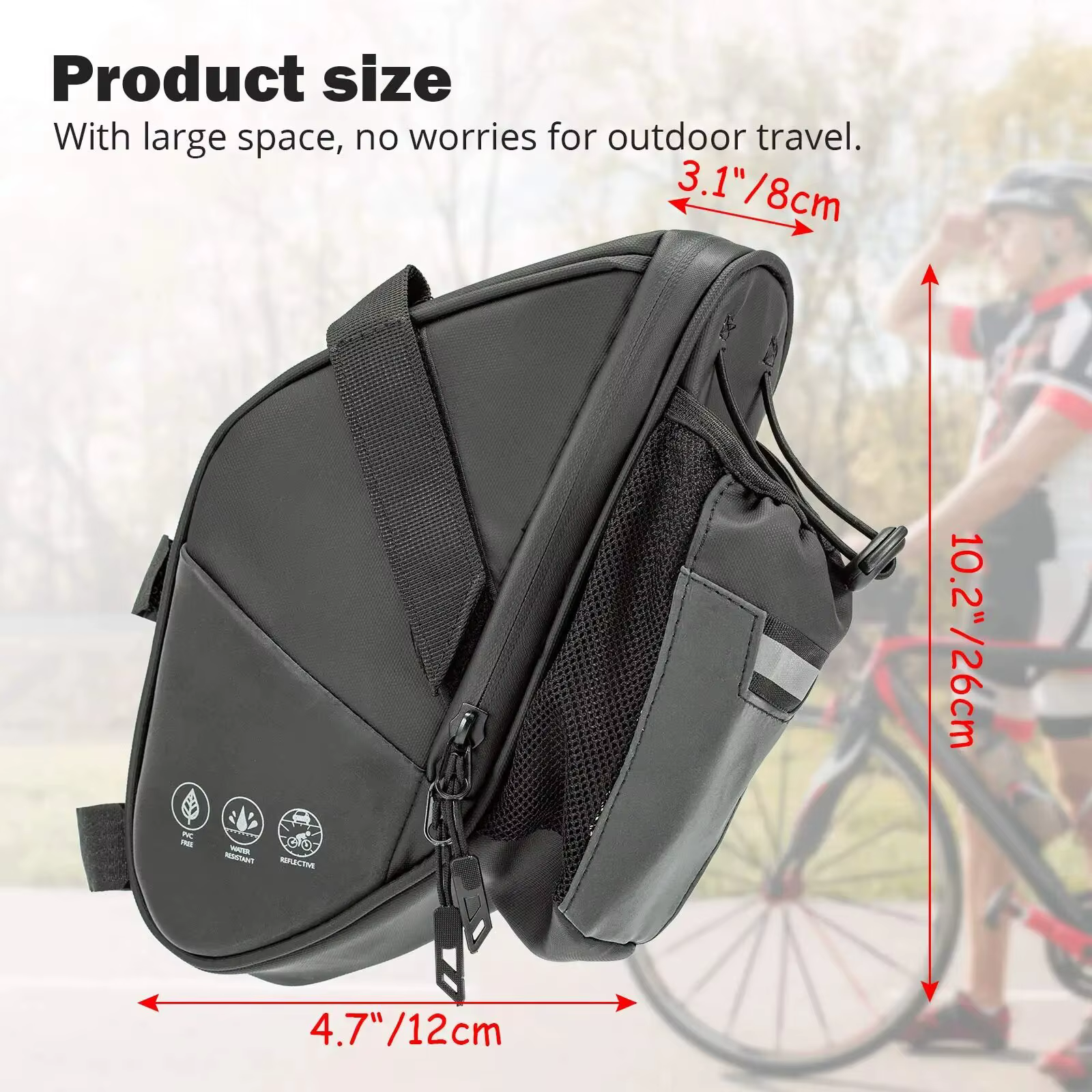 Sac de selle de vélo étanche
