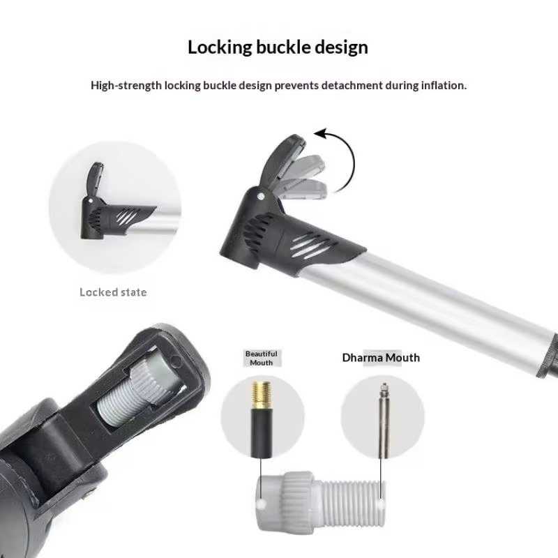 Pompe à vélo portable mini avec support