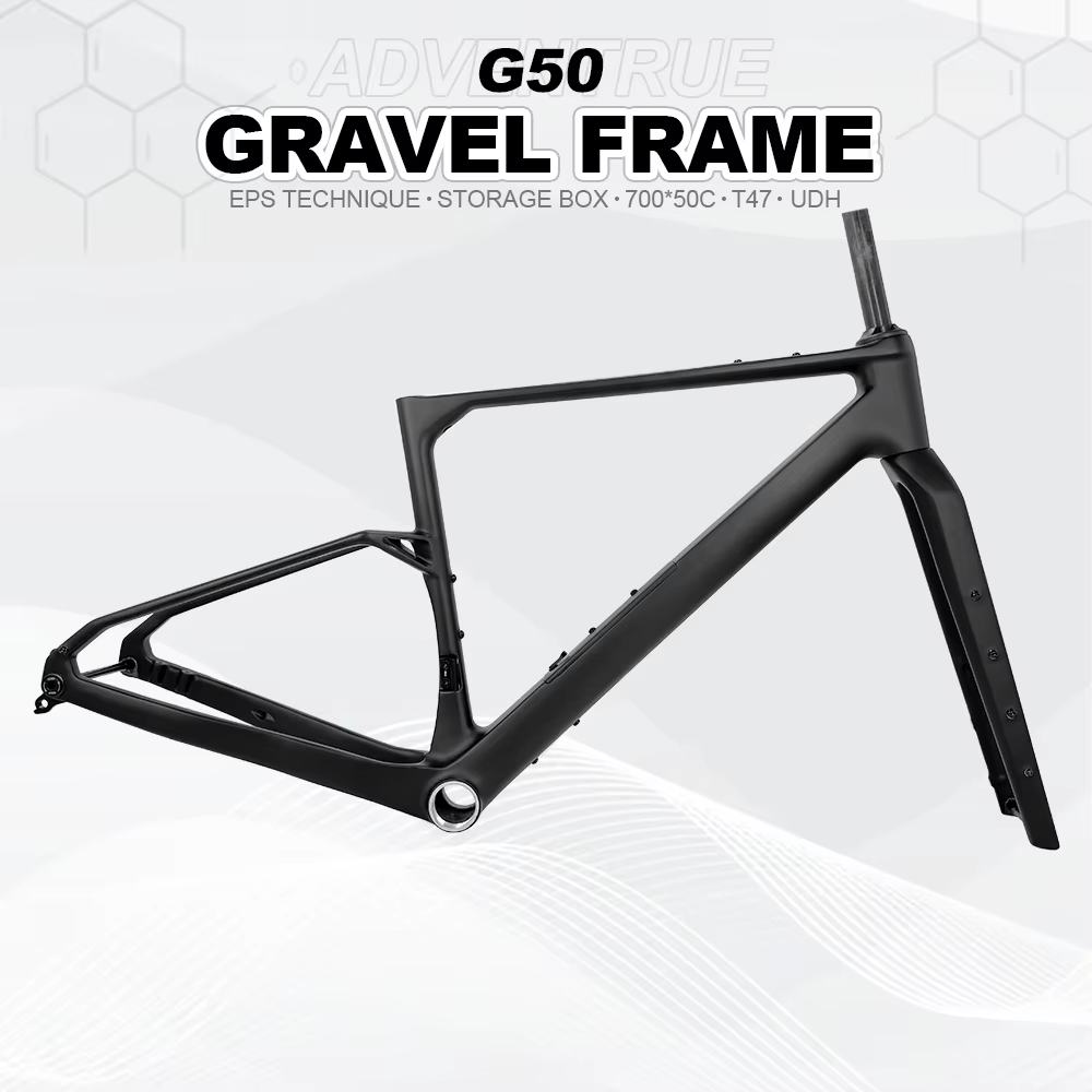 Cadre de vélo en gravier de carbone G50 2026 700C * 50C UDH