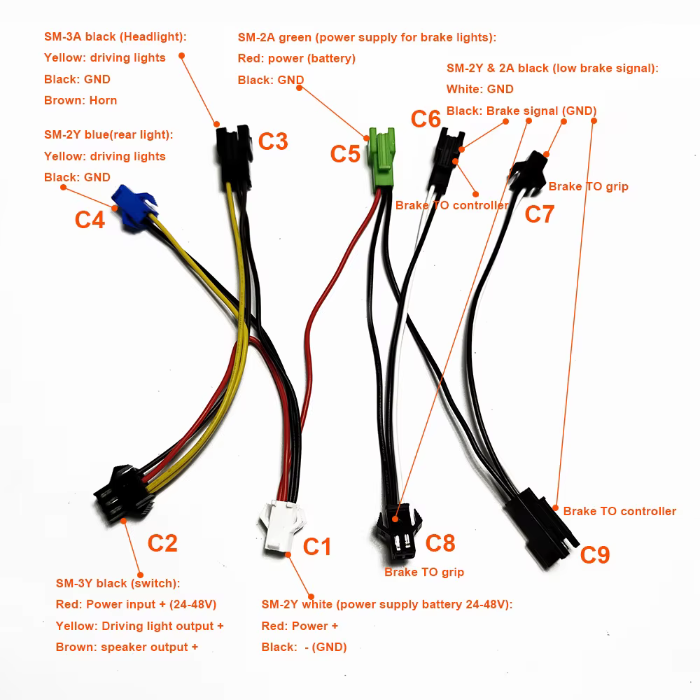 Phare électrique pour vélo électrique