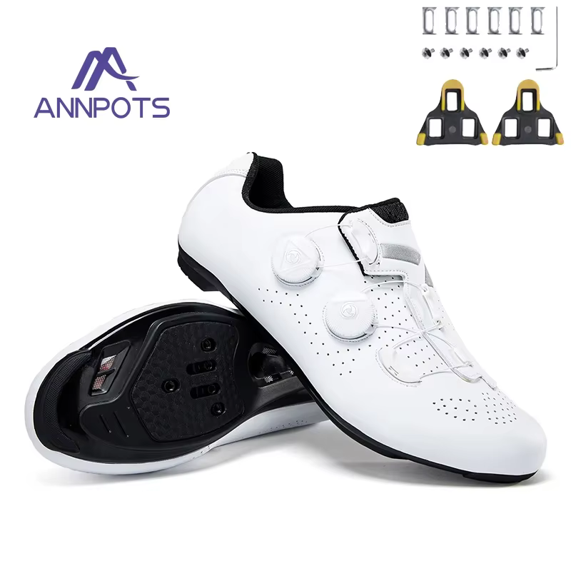 Hommes auto-verrouillage vitesse vélo vtt baskets course