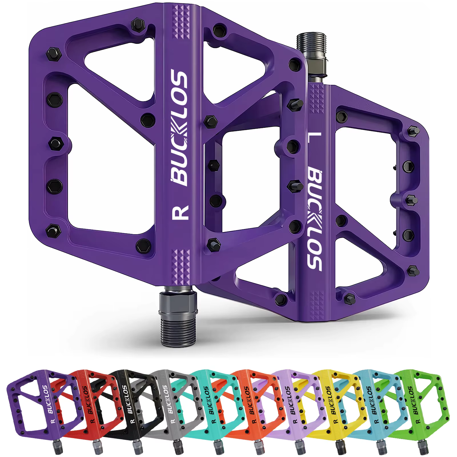 BUCKLOS pédales DU roulement vélo pédale plate-forme ultraléger en Nylon route VTT