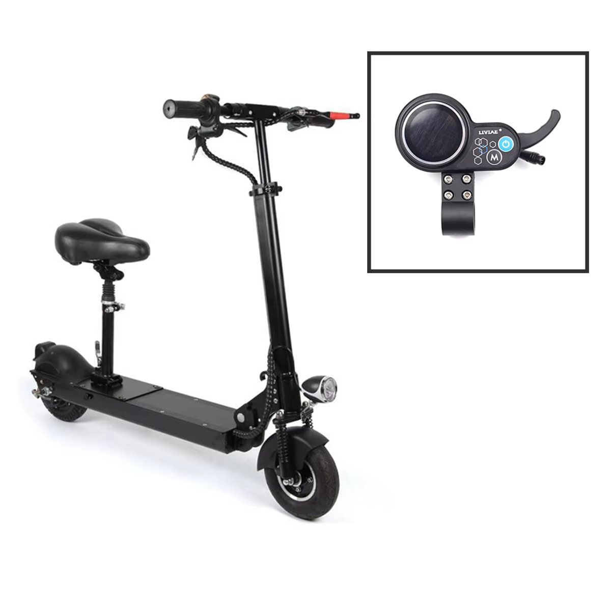 LIVIAE-Contrôleur de moteur sans balais, panneau d'affichage LCD, accélérateur au pouce, vélos électriques, scooter, 36V-48V, 350W