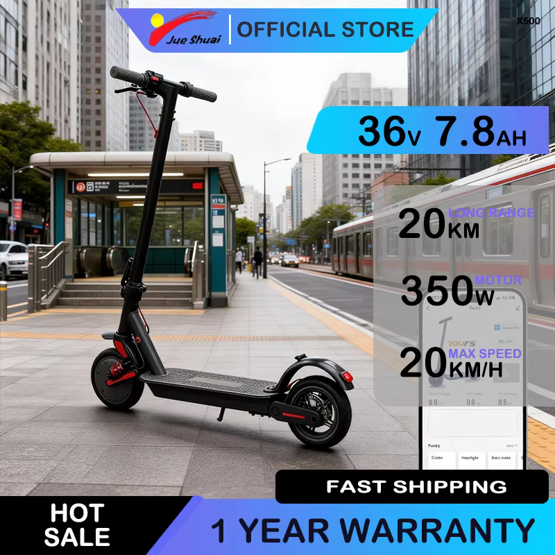 Trottinette électrique intelligente pliable pour les trajets quotidiens, moteur 36V 500W, autonomie de 25 miles, trottinette électrique intelligente pour adultes avec application