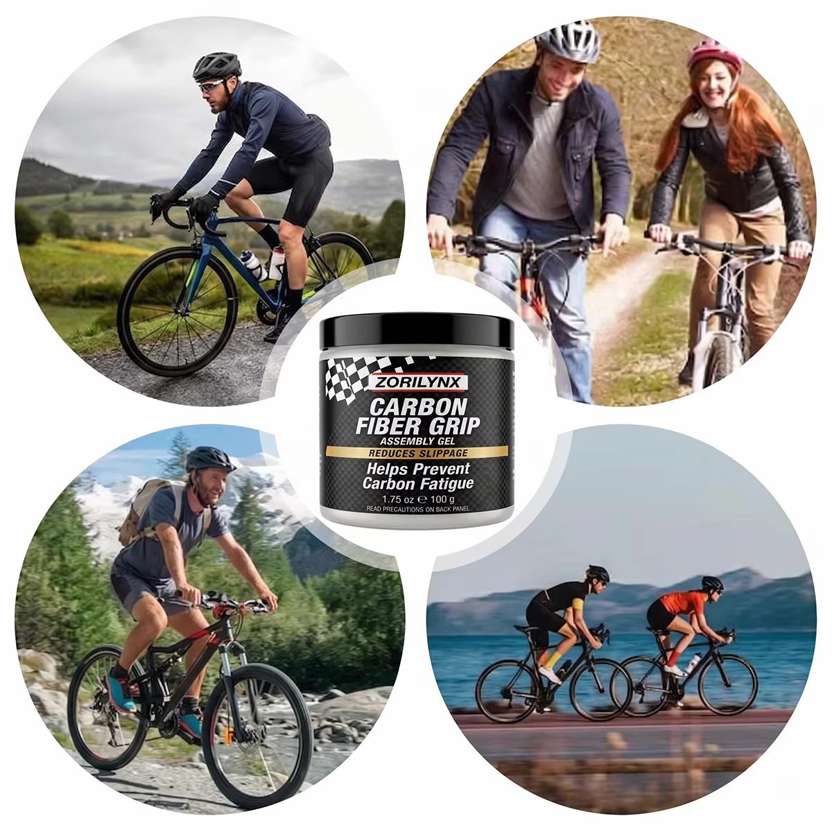 Graisse pour vélo en carbone professionnelle 100g | Pâte d'assemblage antidérapante pour réparations de vélos | Formule