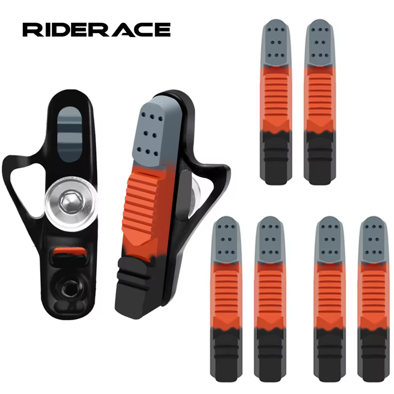 Jeu de plaquettes de frein de vélo avec inserts remplaçables