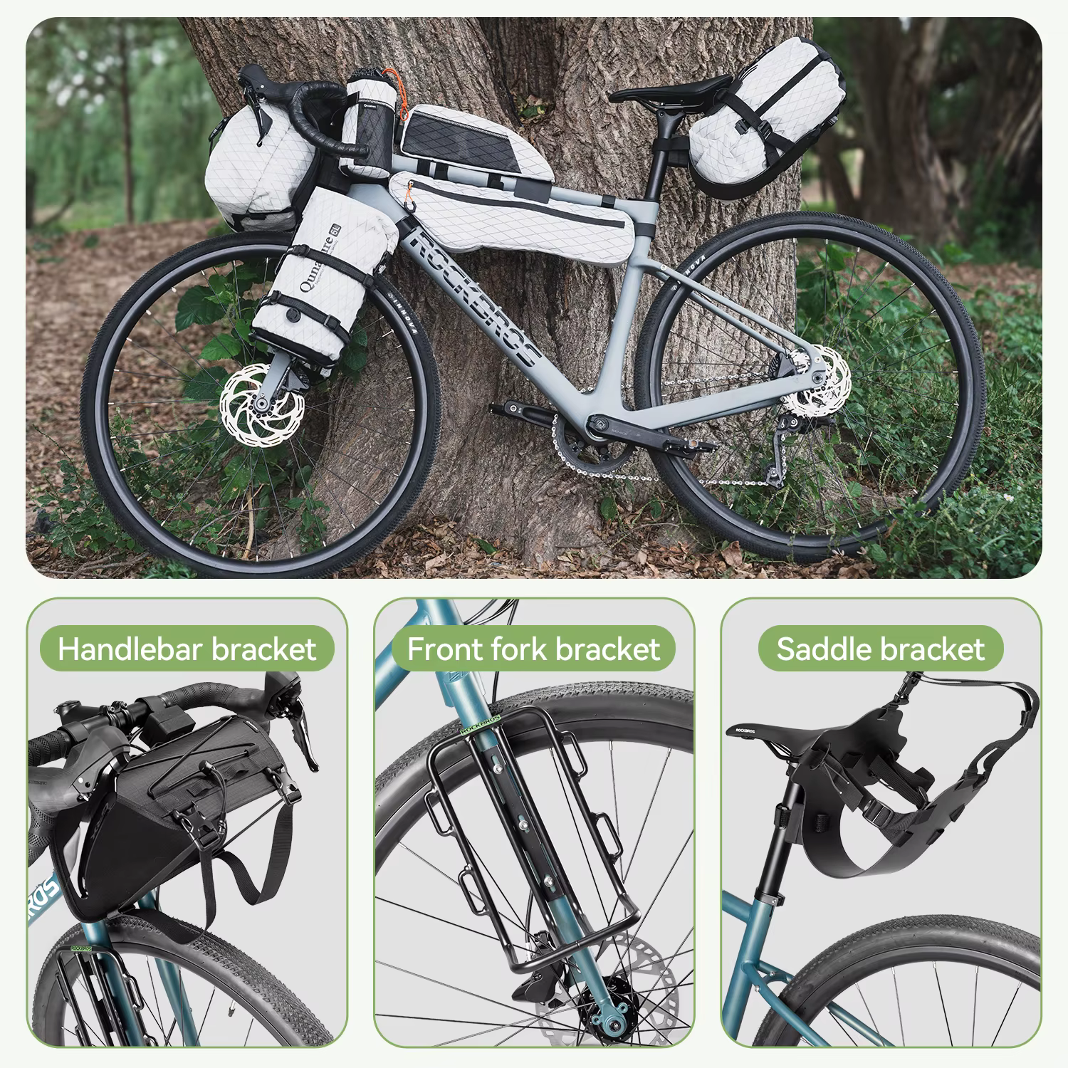 Qunature Bikepacking sac de vélo vtt