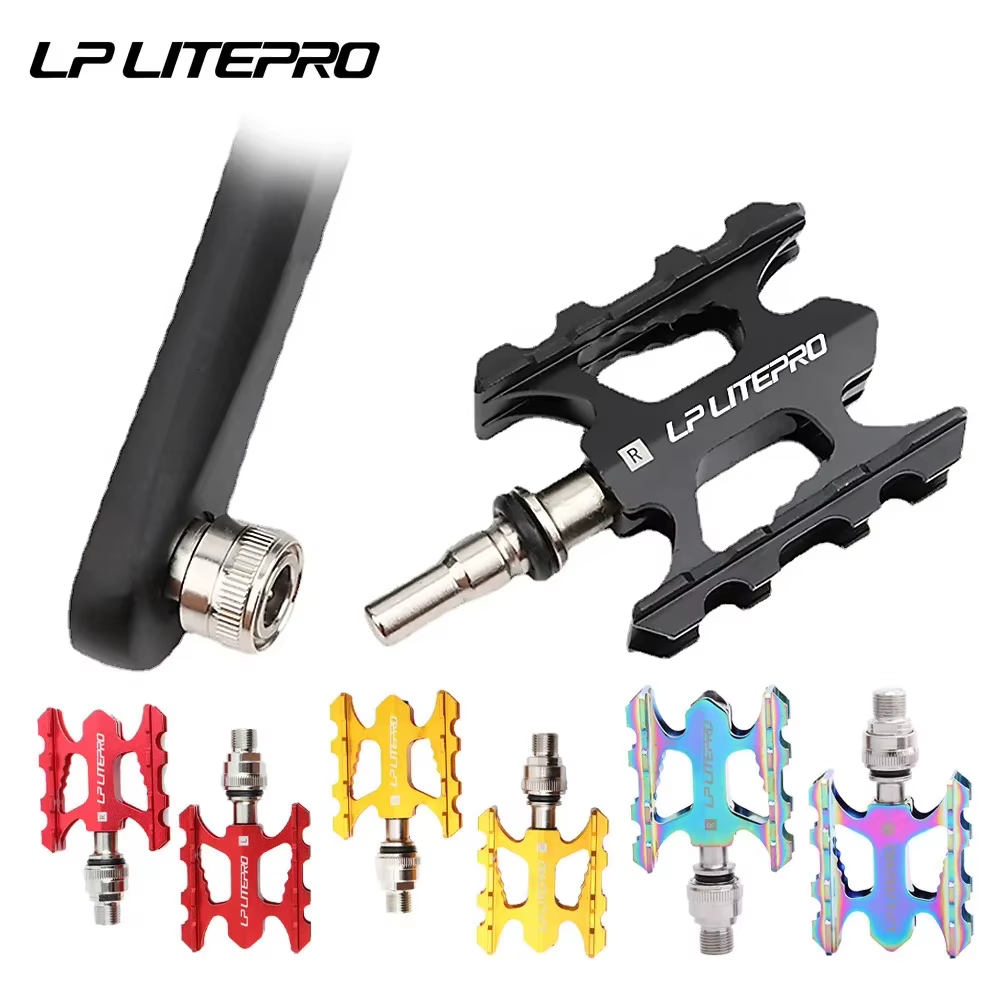 Litepro pédale de vélo ultralégère à dégagement rapide en alliage d'aluminium