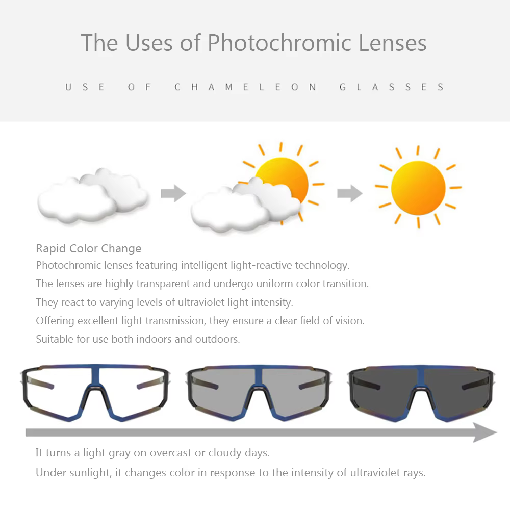 Lunettes de vélo photochromiques