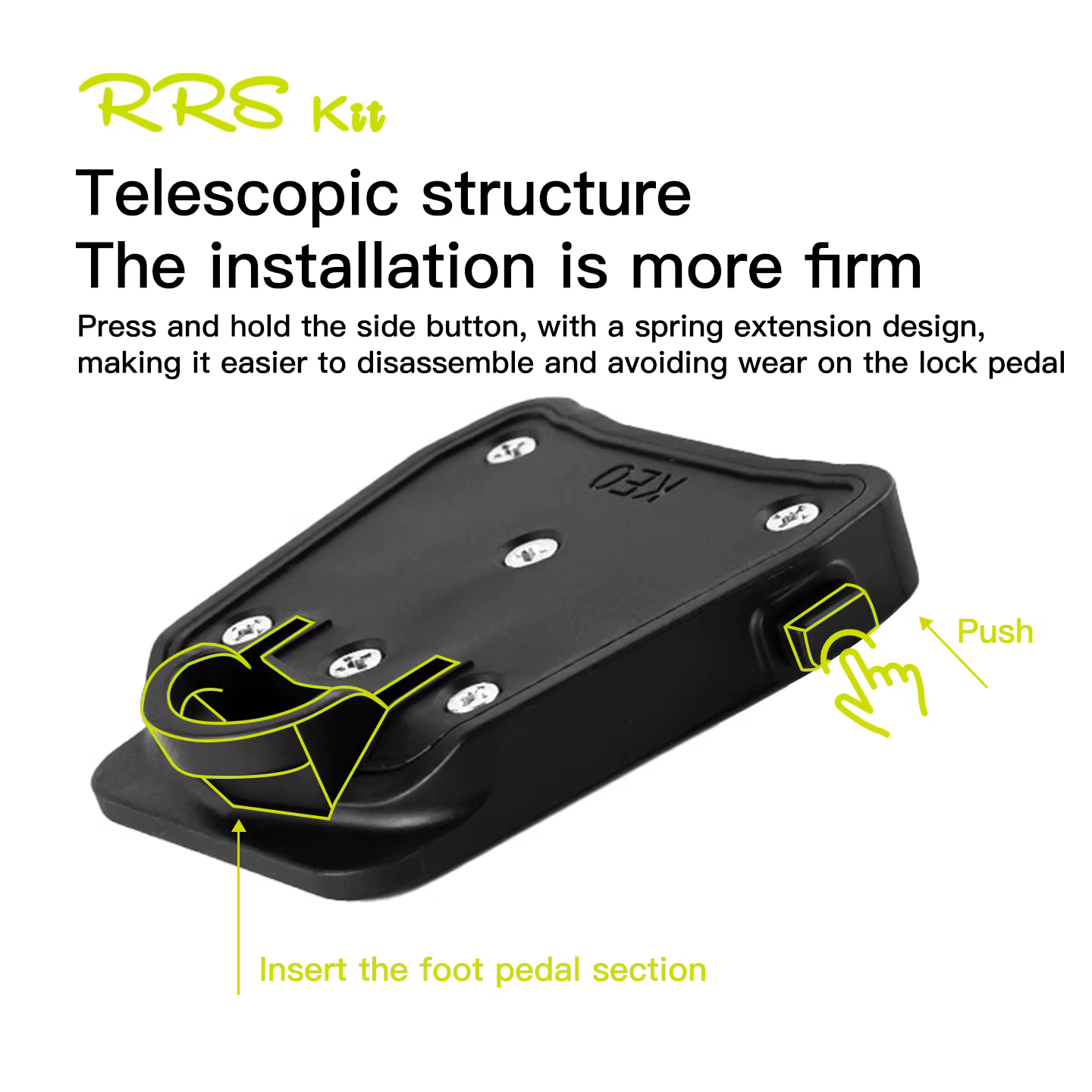 RRSkit convertisseur de pédale de vélo de route adaptateur de pédales automatiques autobloquantes pour couvercle