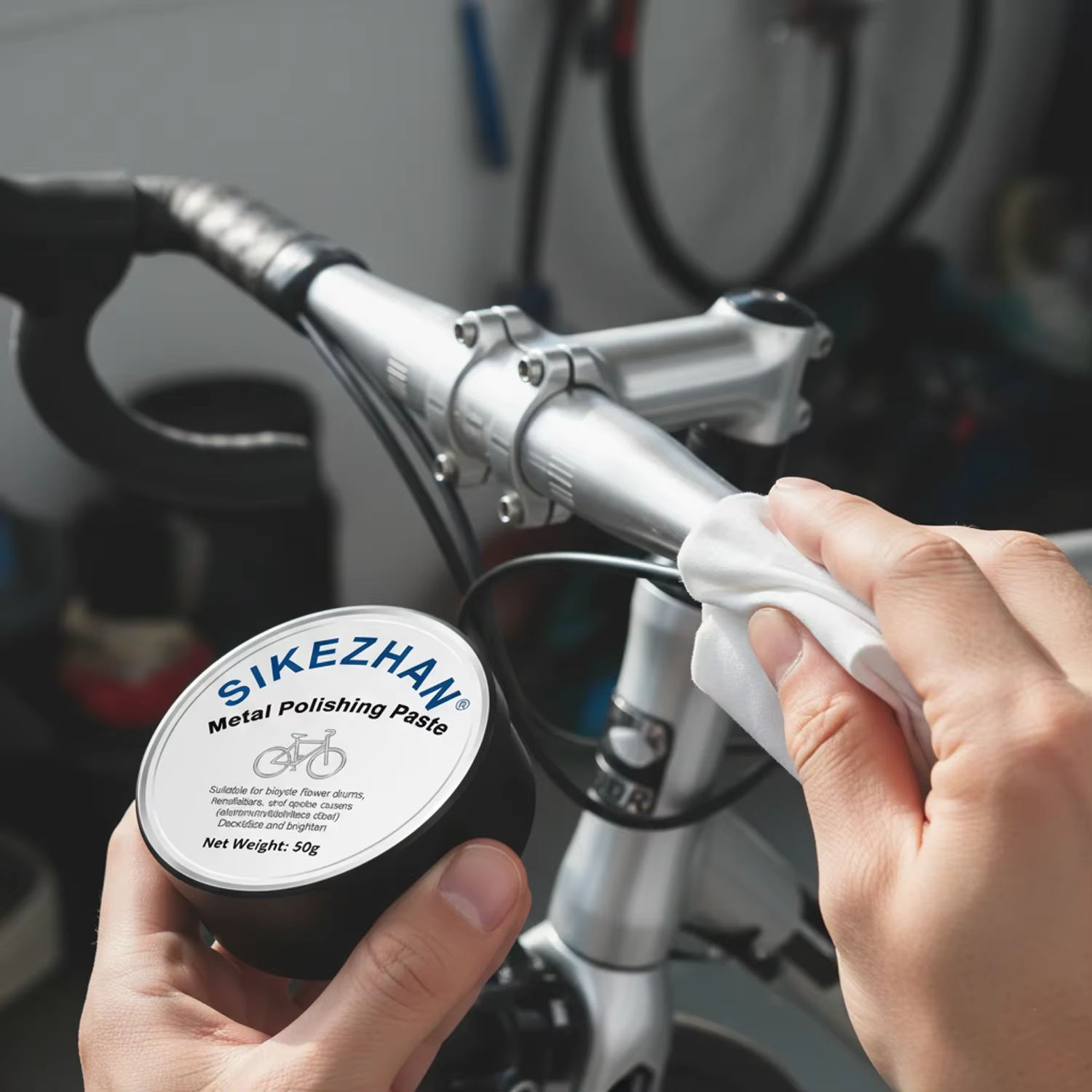 Crème de polissage pour vélo