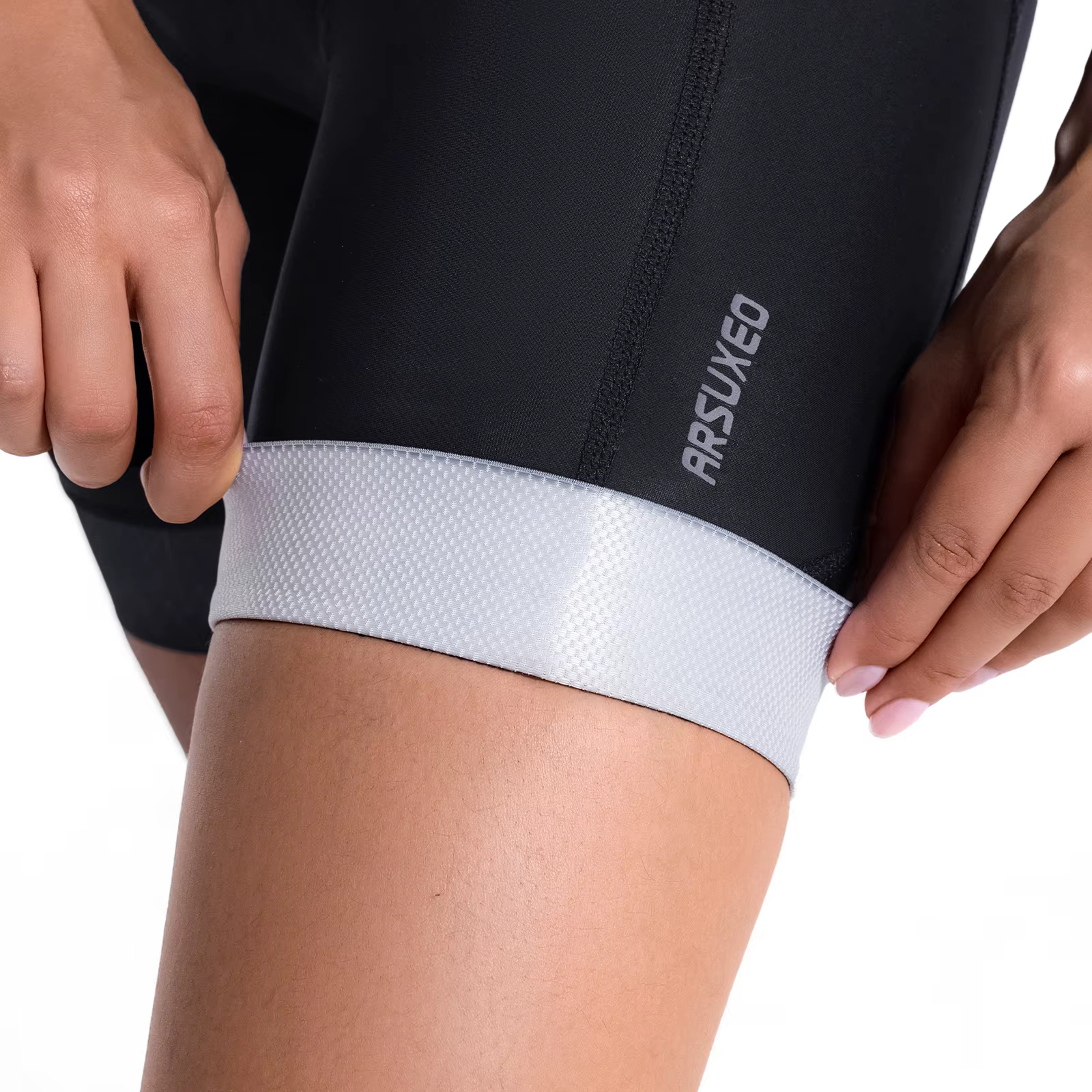 ARSUXEO Short de vélo rembourré pour femme