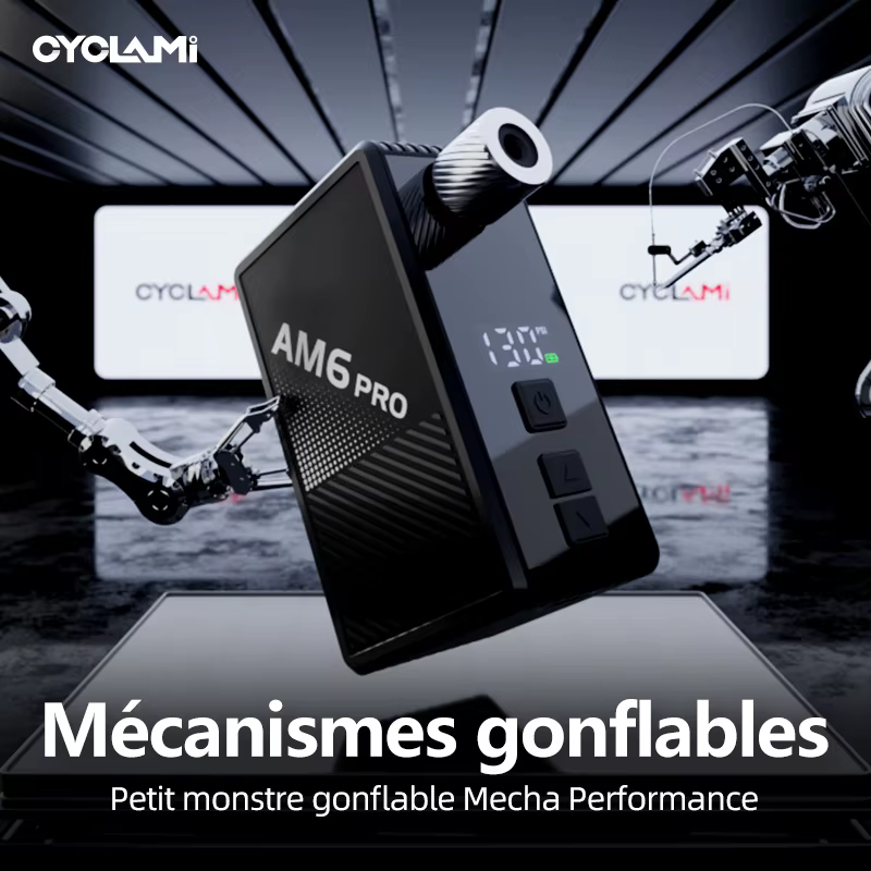 Pompe à Air électrique automatique pour vélo, 130 PSI, gonfleur de pneus Portable pour l'extérieur, affichage de la pression des pneus, FV AV CYCLAMI AM6 Pro
