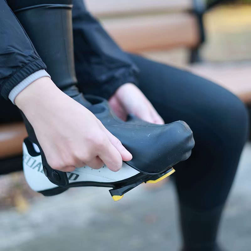 Chaussures de cyclisme sur route couvre-chaussures en Silicone coupe-vent