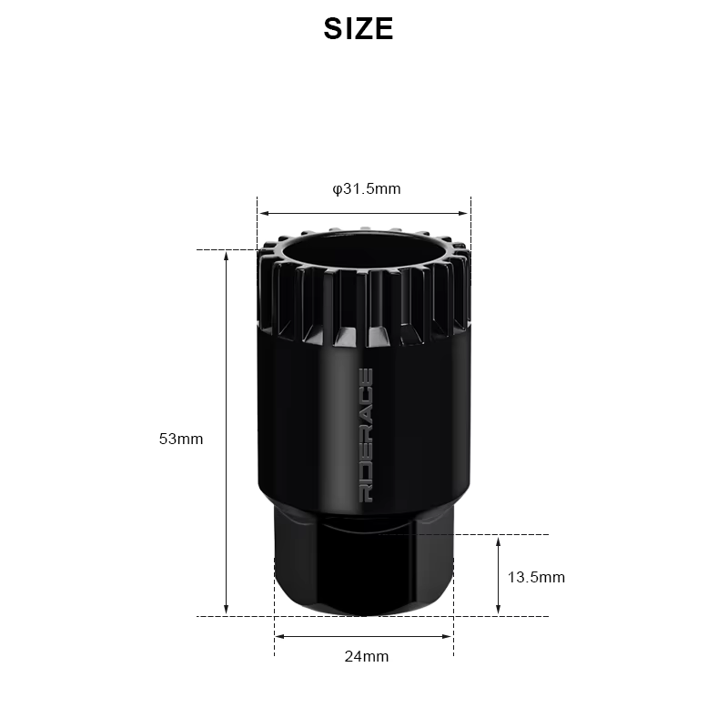 RIDERACE dissolvant de pédalier de vélo CR-V 20 dents BB clé à manchon de retrait clé