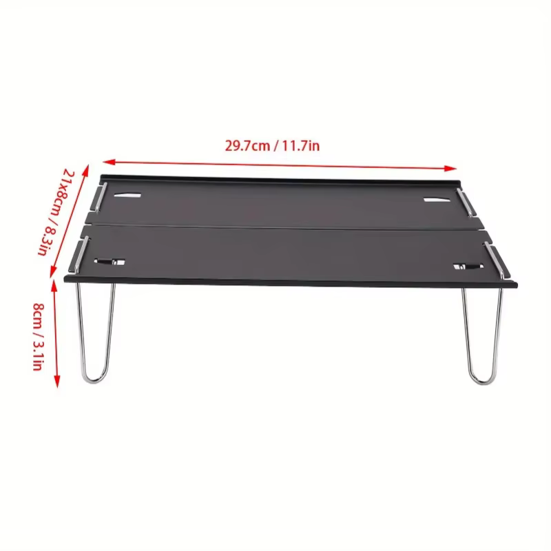 Table pliante légère en aluminium, portable et compacte, pour le camping en plein air, les pique-niques, la plage, le jardin, les voyages, avec pièces détachables