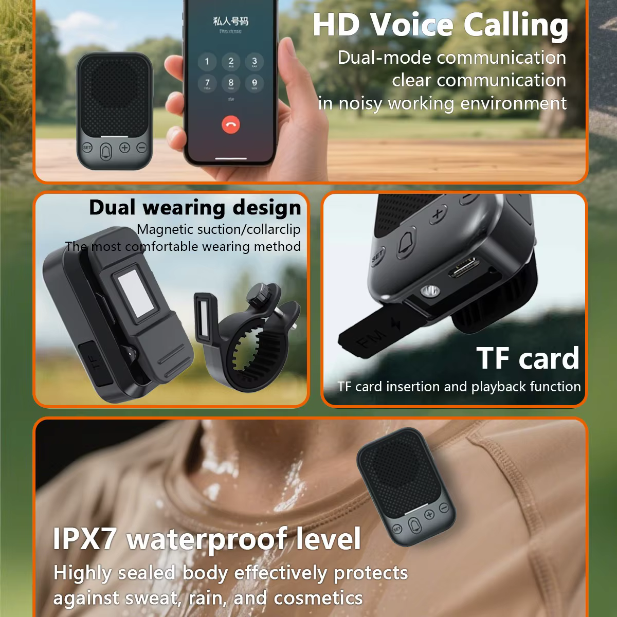 Haut-parleurs Bluetooth pour vélo