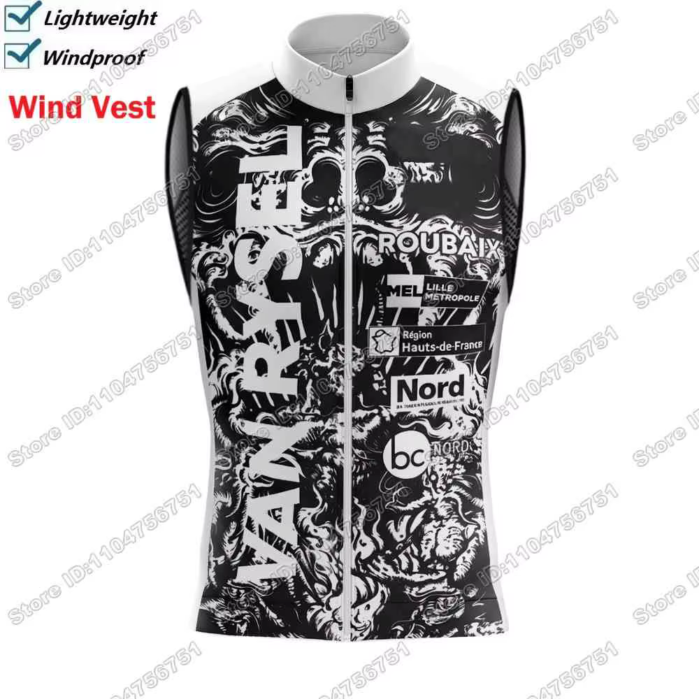 Gilet de cyclisme coupe-vent 2026 Rose Team Roubaix