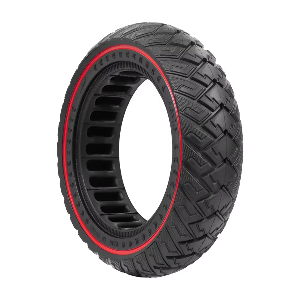 Pour Niu KQi1 KQi2 KQi3 Kickscooter 9.5x2.5 pneu solide Scooter électrique 9.5 pouces de large antidéflagrant tout-terrain motif d'aile rouge