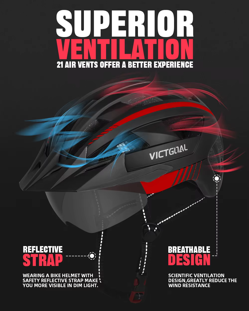 VICTGOAL casque de vélo Rechargeable USB avec visière lunettes feu arrière Scooter électrique vtt casquettes