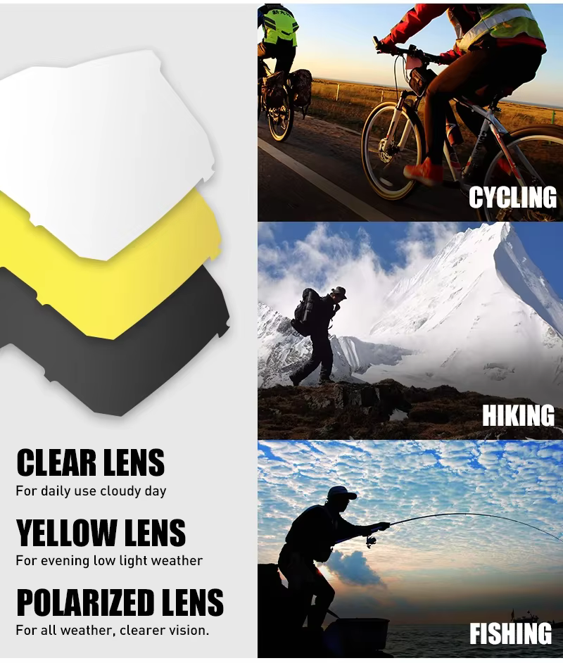 4 lentilles hommes femmes lunettes de cyclisme polarisées Sport vtt
