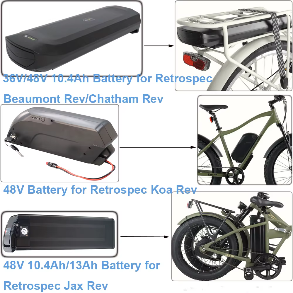 Batterie aux ions Eddie pour vélo électrique
