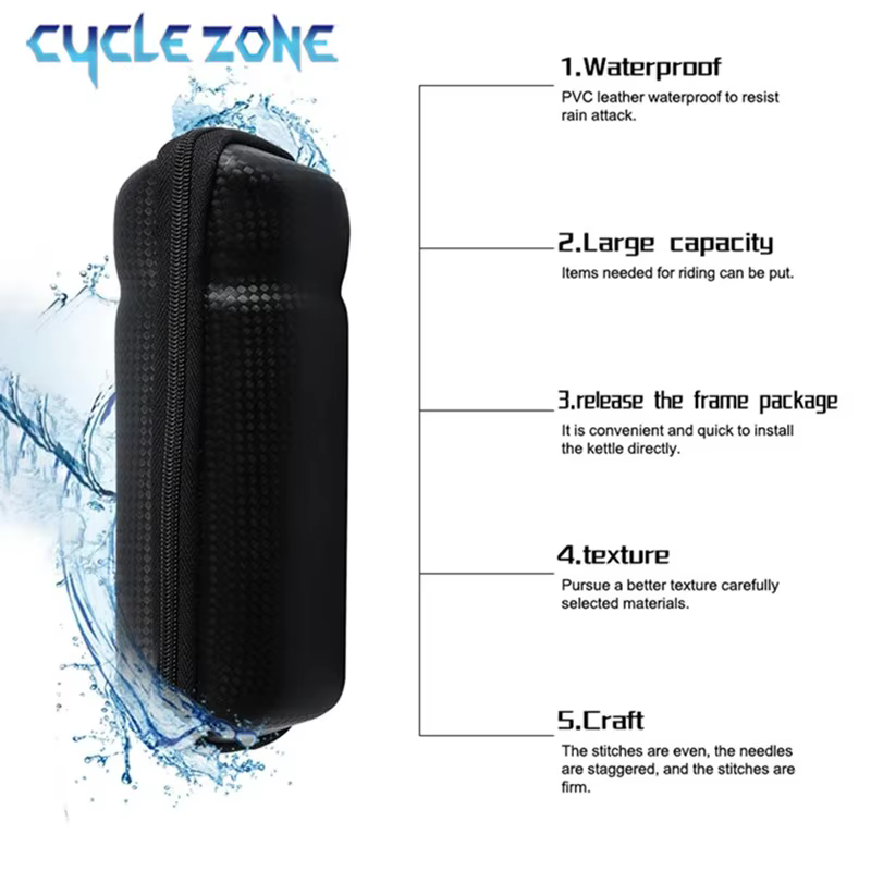 Boîte de rangement pour outils de vélo à fixer sur porte-bidon