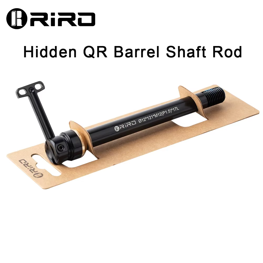 RIRO vélo caché dégagement rapide baril tige d'arbre 12/15MM ultraléger en alliage d'aluminium QR vtt