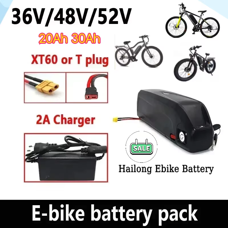 🔋 36-48-52V pour batterie Hailong de VTT électrique à moteur avec BMS 20Ah 30Ah