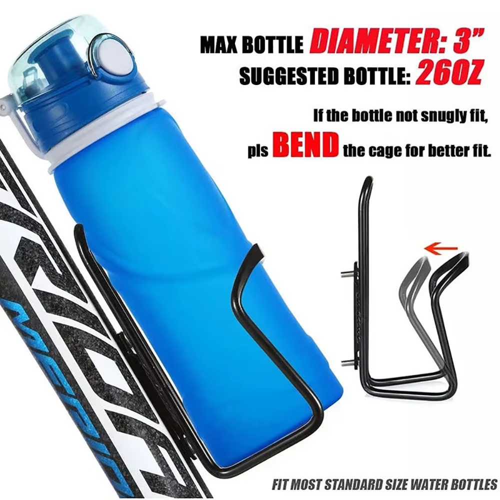 Porte-bouteille T1 en alliage d'aluminium pour vélo de montagne pliant