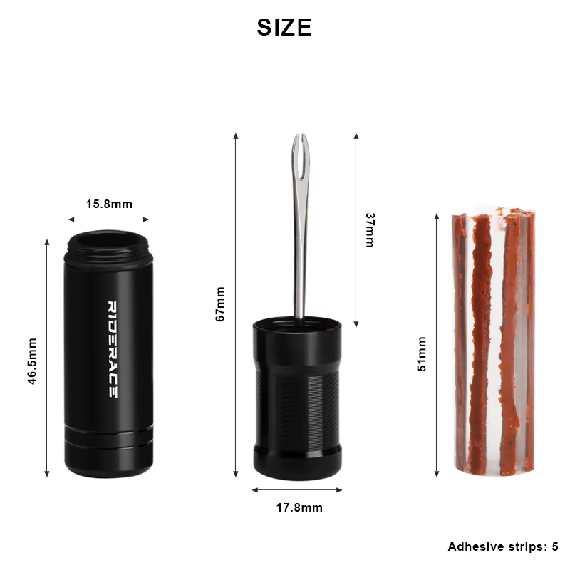 RIDERACE Kit d'outils de réparation de pneus de vélo VTT Tubeless pneu crevaison scellant caoutchouc rayure perceuse ensemble vtt cyclisme sur route