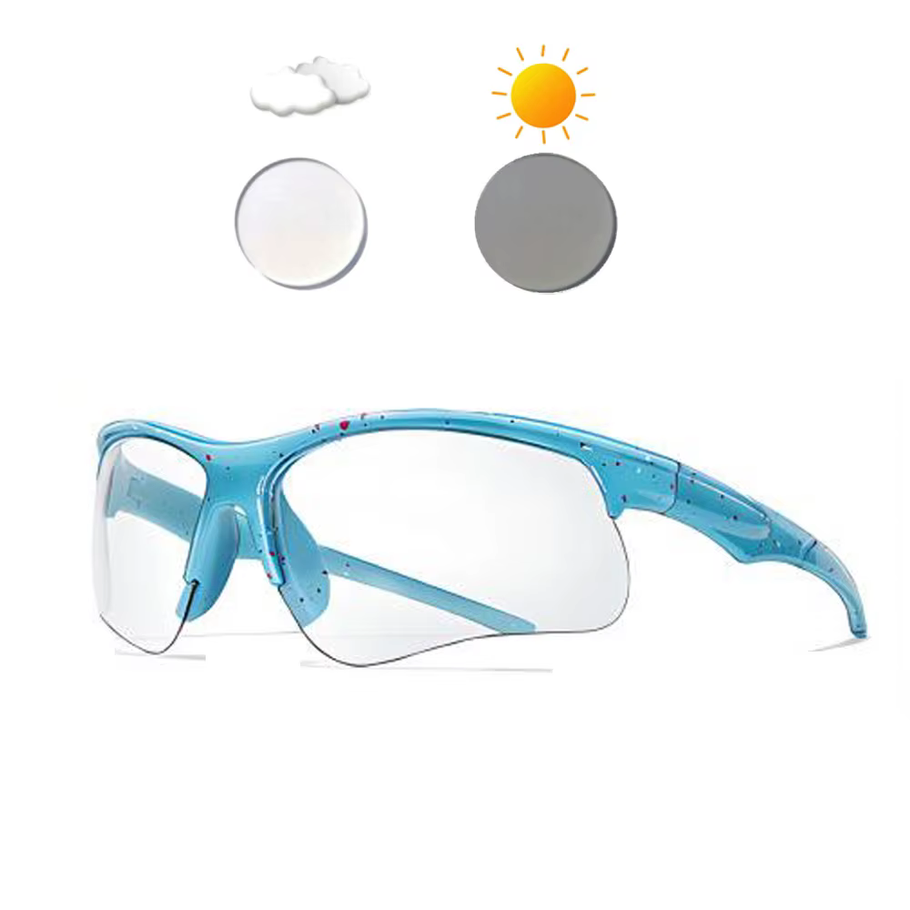 Nouvelles lunettes de soleil de cyclisme photochromiques hommes femmes en plein air vtt vélo