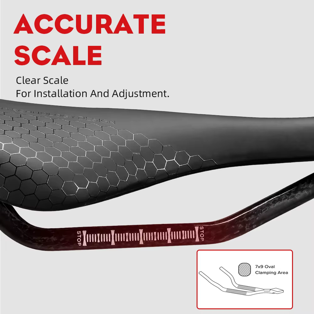 Selle de vélo entièrement en carbone