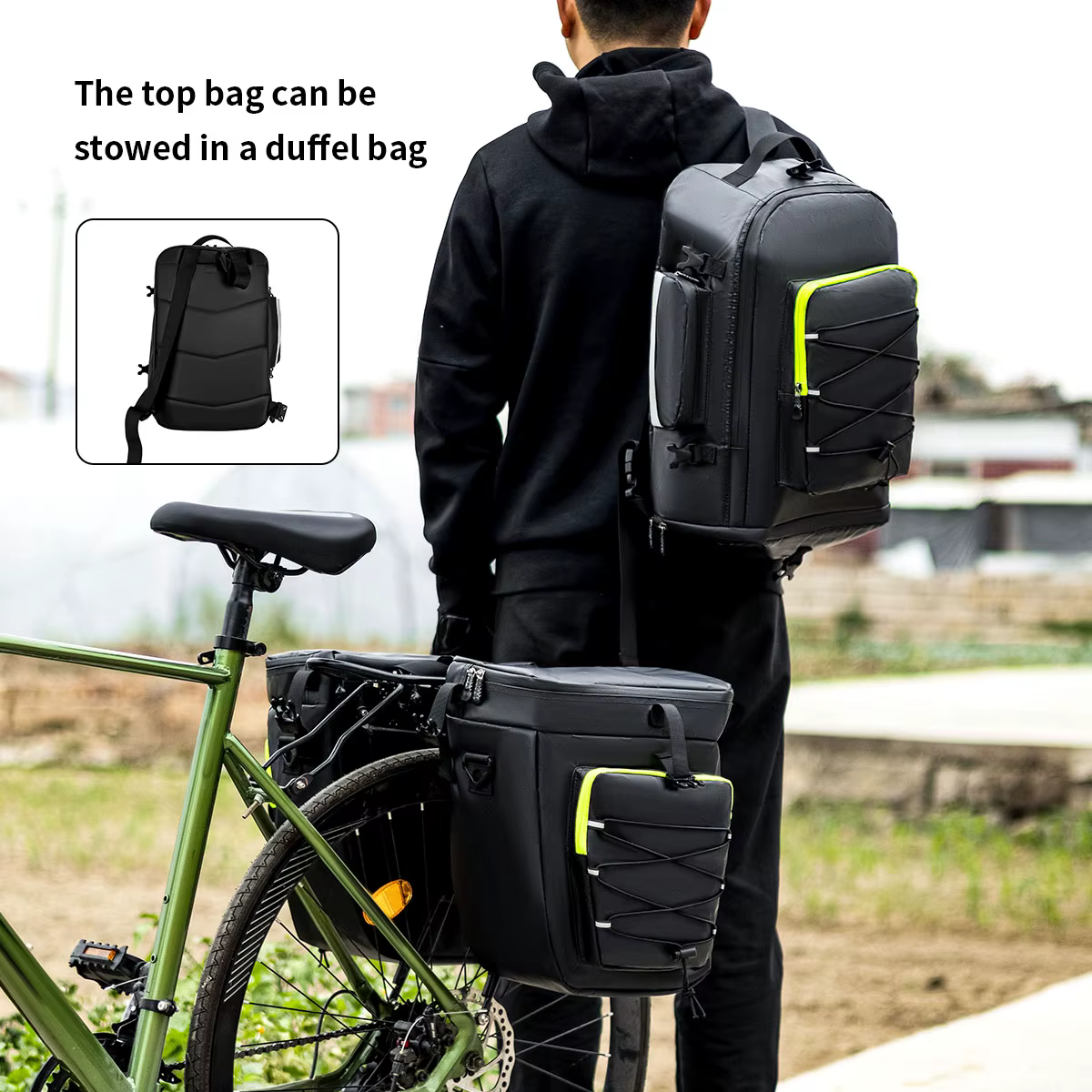 Sac de vélo Extra grande capacité Wagon étanche