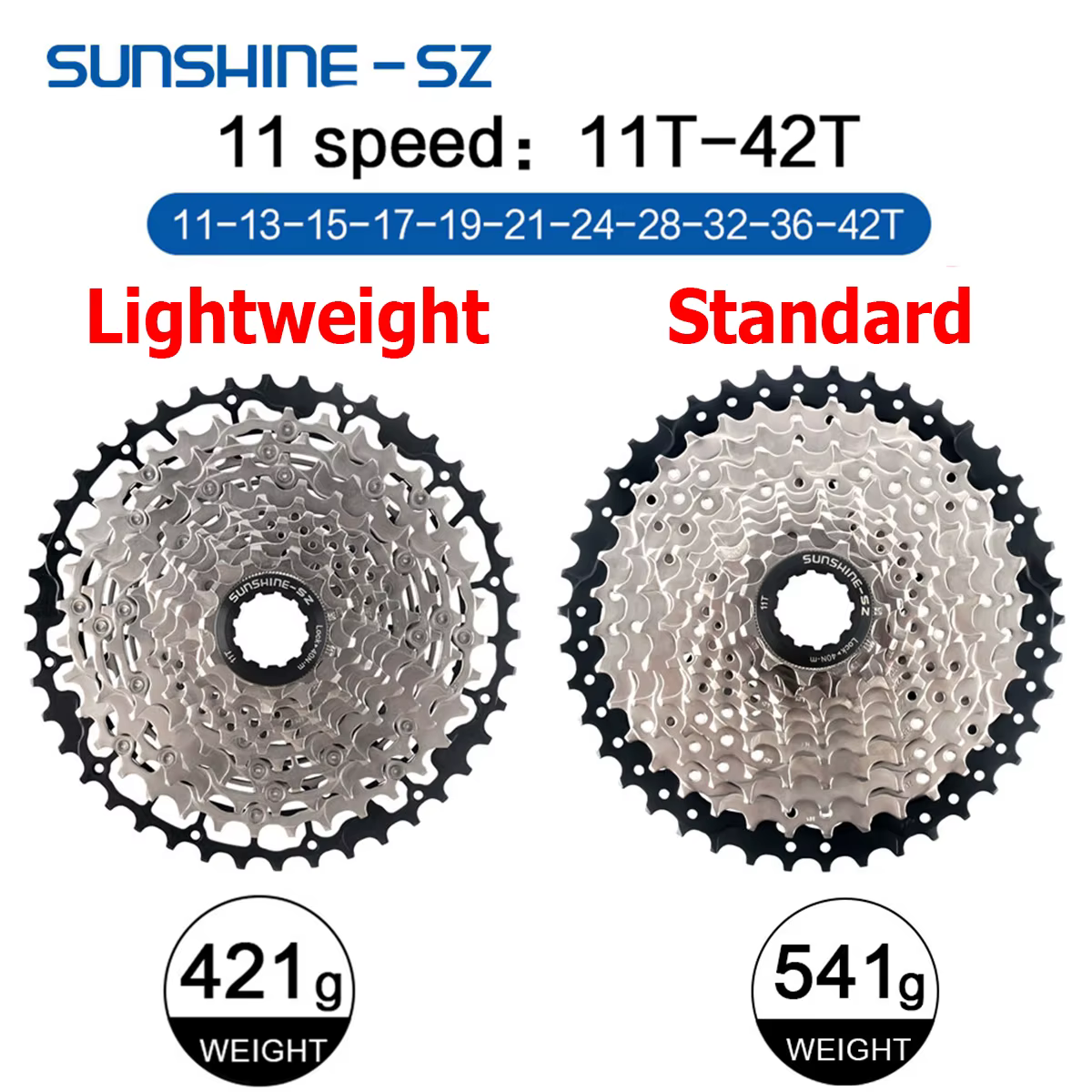 Sunshine – Cassette de vélo de montagne 11S