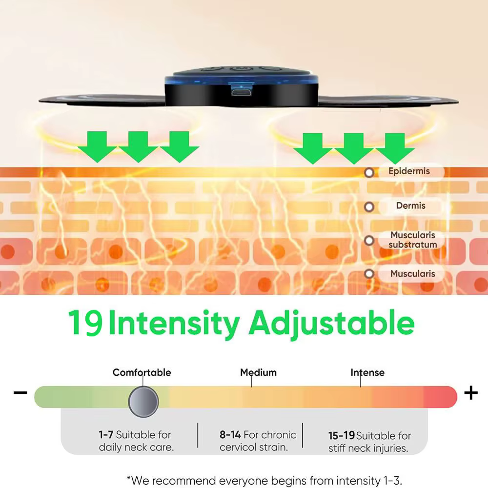 Stimulateur Musculaire EMS pour les Hanches, Masseur Amincissant Sans Fil Rechargeable par USB, Entraîneur Abdominal et de la Taille pour le Fitness