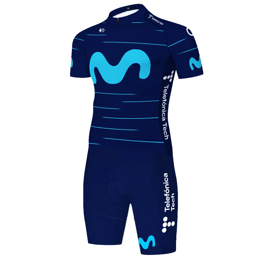Combinaison de triathlon Movistar pour hommes